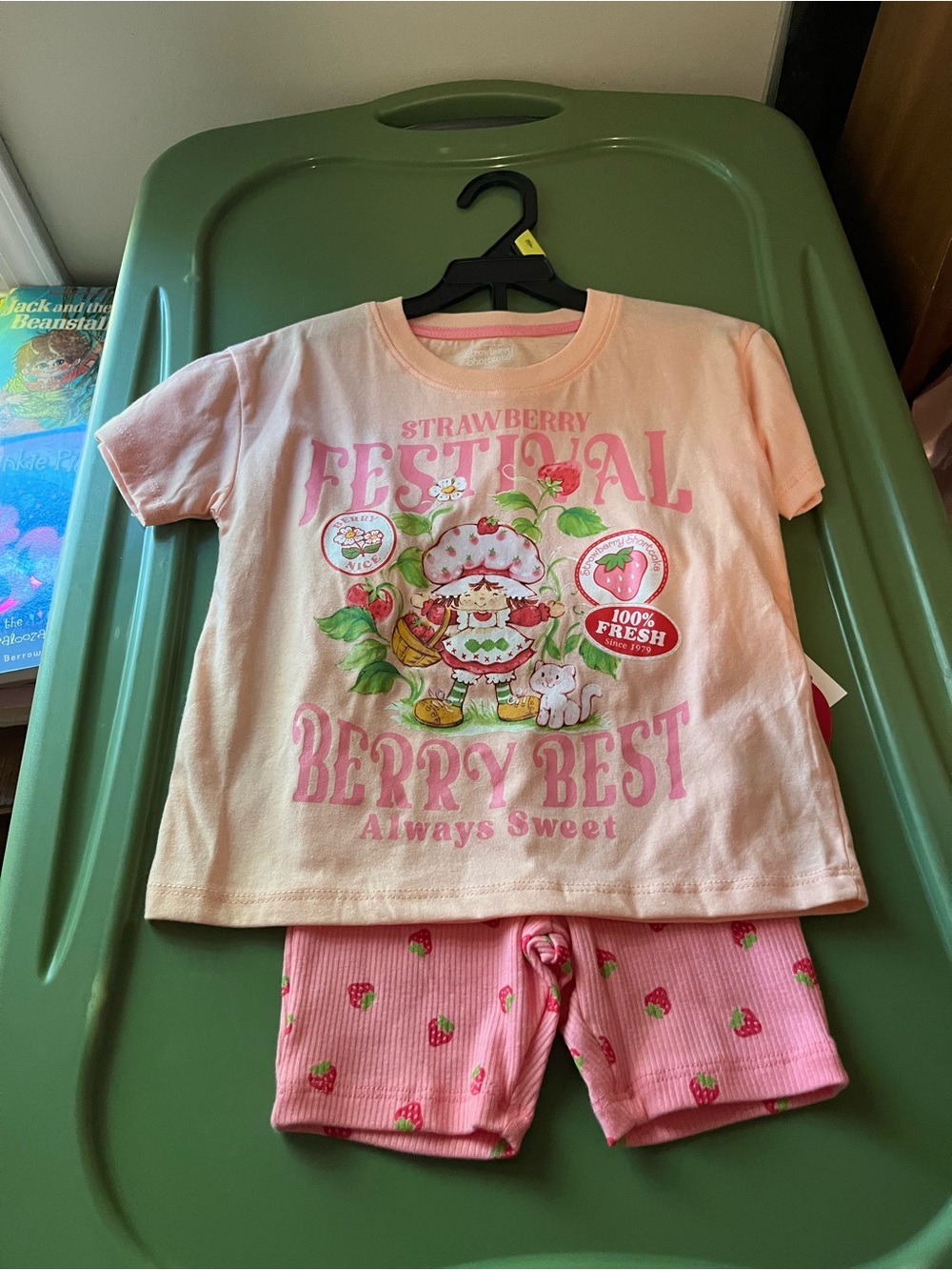 Pink Strawberry Graphic Kids short Set - Berry Best